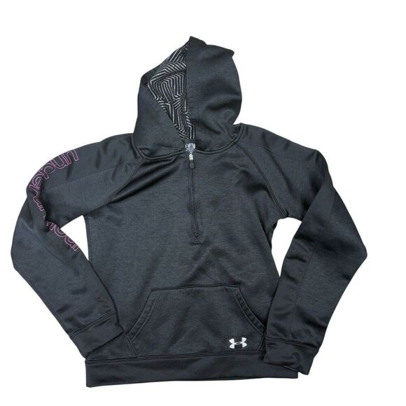 Under Armour Girls Hooded Sweatshirt Size Youth Medium - Picture 1 of 5